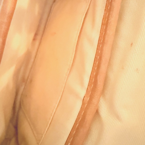 Coach Legacy Straw Summertime Clutch Wristlet Bag Natural Leather - Picture 4 of 6